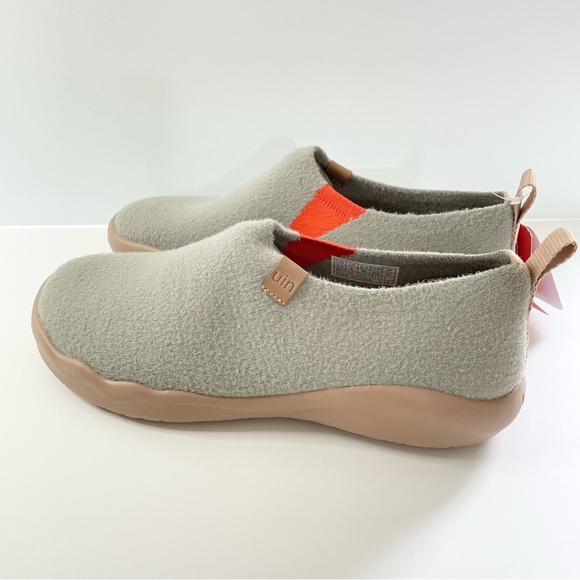 Womens Size 8.5 NWT UIN Slip On Shoes Heather Grey Knitted Wool Toledo II - Picture 7 of 9